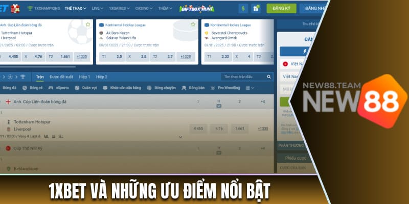 Top 10 Trang Cá Cược Thể Thao Được Yêu Thích Nhất 2025 4 1xBET và những ưu điểm nổi bật