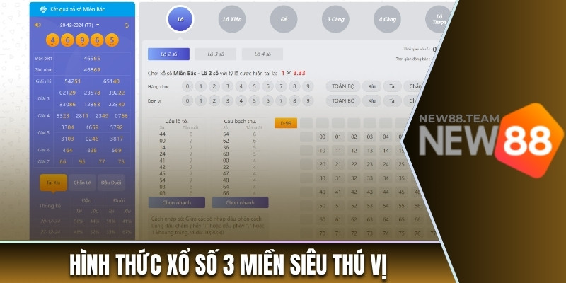Xổ Số Online Là Gì Mà Lại Thu Hút Tại New88 Đến Vậy? 2 Hình thức Xổ số 3 miền siêu thú vị