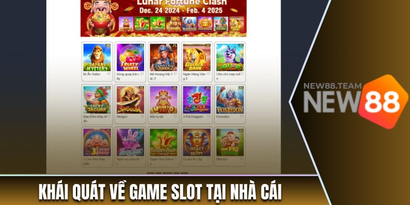 Game Slot - Top 9 Trò Chơi Hấp Dẫn Nhất Tại New88 1 Khái quát về game slot tại nhà cái