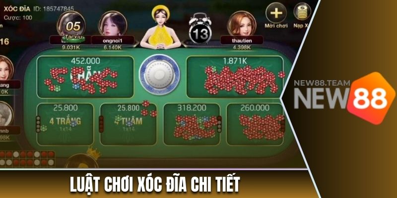 Xóc Đĩa: Trải Nghiệm Trò Chơi Cá Cược Hấp Dẫn Tại New88 2 Khám phá luật chơi Xóc Đĩa tại New88