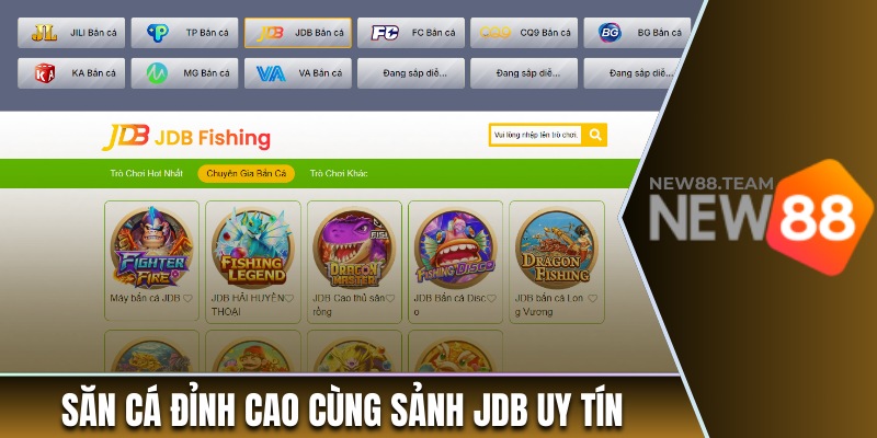 Bắn cá 4 Săn bắn cá đỉnh cao từ sảnh JDB uy tín